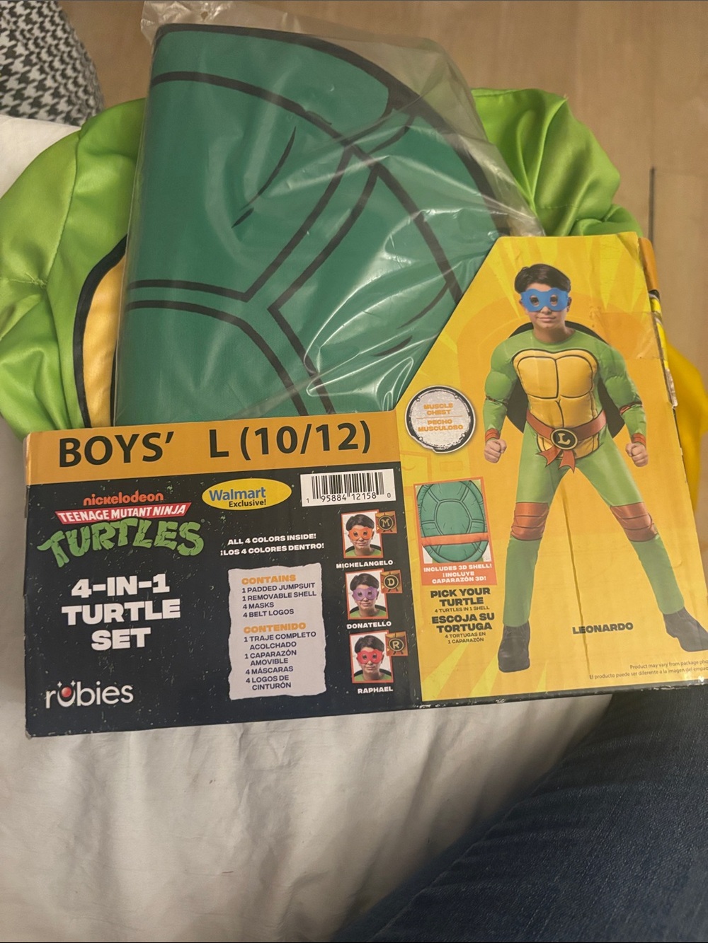 Nickelodeon Teenage Mutant Ninja Turtles Boys' Costume - Green & Yellow Leonardo